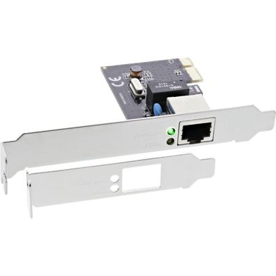 InLine® Gigabit Netzwerkkarte, PCI Express 1GBit/s, PCIe x1, inkl. low profile