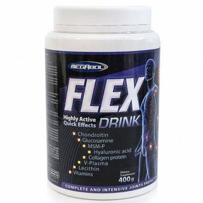 Megabol Flex Gelenk Komplex Mit Kollagen MSM Chondroitin Glucosamin Pulver 400g