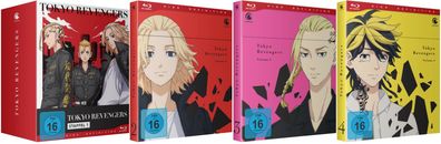 Tokyo Revengers - Staffel 1 - Vol.1-4 + Sammelschuber - Blu-Ray - NEU