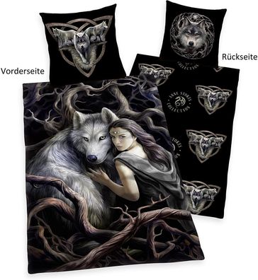 Herding Bettwäsche Set 2 tlg. Anne Stokes 135 x 200