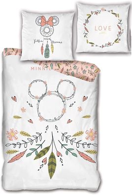 Disney Minnie Traumfänger Bettwäsche Dreamcatcher , 80 x 80 cm + 135 x 200 cm