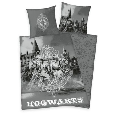 Harry Potter Wende Bettwäsche Hogwarts 2tlg 135 x 200 cm 80 x 80 cm