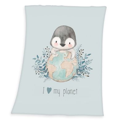 Baby Best Pinguin Microfaser Flauschdecke 75 x 100 cm