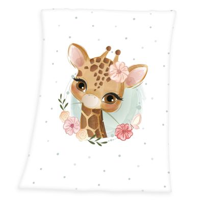 Baby Best Giraffe Microfaser Flauschdecke 75 x 100 cm