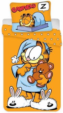 Garfield Wende Bettwäsche, 80 x 80 cm + 135 x 200 cm