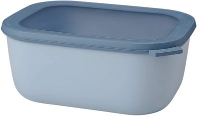 Mepal 4 Stück multischüssel cirqula rechteckig 3000 ml - nordic blue 106261015700