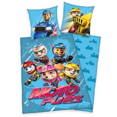 Paw Patrol Wende Bettwäsche Set 2 tlg.135x200cm 80x80cm