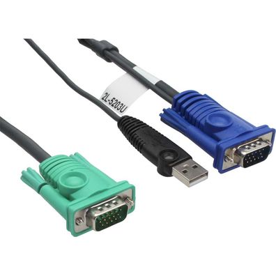Aten 2L-5202U 2L-5202U KVM Kabelsatz, VGA, USB, Länge 1,8m