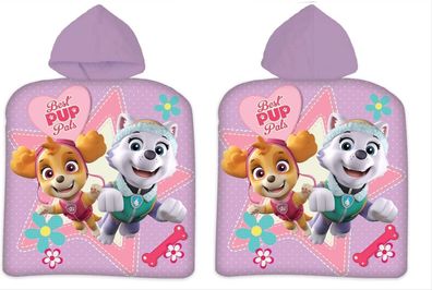 Paw Patrol Kinder Poncho Kapuze Girls 50x100cm