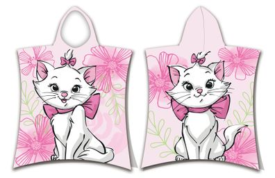 Disney Cat Marie Badeponcho mit Kapuze 50x115 cm