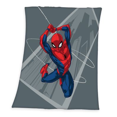 Spiderman Fleecedecke Schmusedecke Kuscheldecke 130 x 170 cm