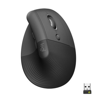 Logitech 910-006473 Lift Grafit Ergonomische vertikale Maus