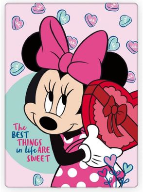 Minnie Mouse Fleecedecke Schmusedecke Kuscheldecke 100 x 140 cm