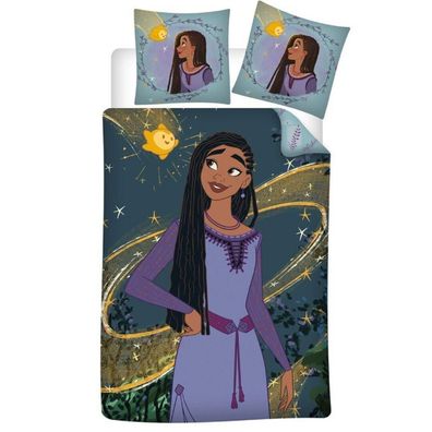 Disney Wish Asha Wende Bettwäsche 2tlg 135 x 200 cm 100% Baumwolle