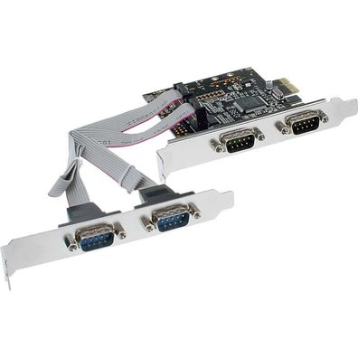 InLine® 76623C Schnittstellenkarte, 4x Seriell 9-pol, PCIe (PCI-Express)