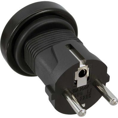 InLine® 16703A Reiseadapter, Australien/Argentinien Buchse auf Schutzkontakt Stecker