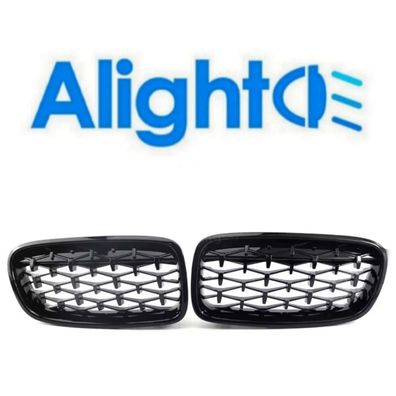 Nieren Kühlergrill Diamanten Optik Schwarz Hochglanz für BMW 3er F30 F31 / M Paket