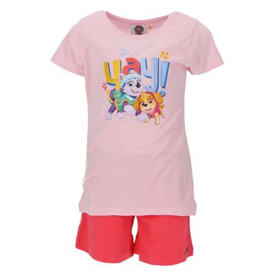 Paw Patrol Shortama Bequemer kurzer Nachtanzug aus Baumwolle Pyjama Schlafanzug