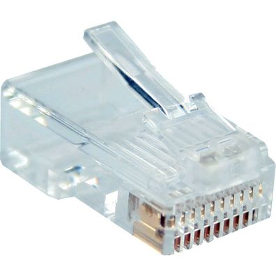 InLine® 73011 Modularstecker, 10P10C zum Crimpen (Westernstecker) auf Flachkabel,