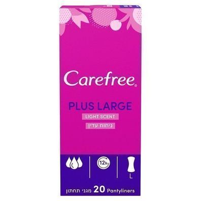 Carefree Plus Large Slipeinlagen Leichter Duft 20 Stk