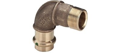 Viega Sanpress V&SC Contur Bogen 90° AG Rotguss 42x11/2"