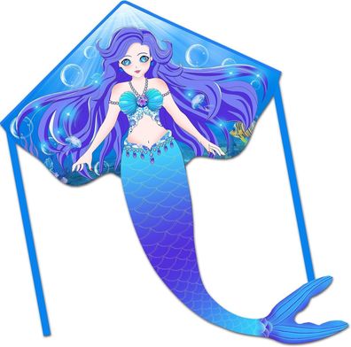 HONBO Mermaid Kite for Kids minimale Montageschritte Flugdrache für Kinder