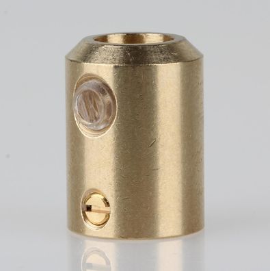 Zugentlaster Metall 16x22mm Messing mit M10x1 IG Kabeldurchlass 9mm