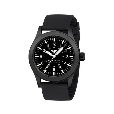 KHS - KHS. PLABSS. SB - Armbanduhr - Platoon Black Steel Solar - Herren