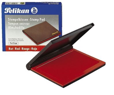 Pelikan® 337725 Stempelkissen 3E Kunststoff-Gehäuse - 70 x 50 mm, rot getränkt