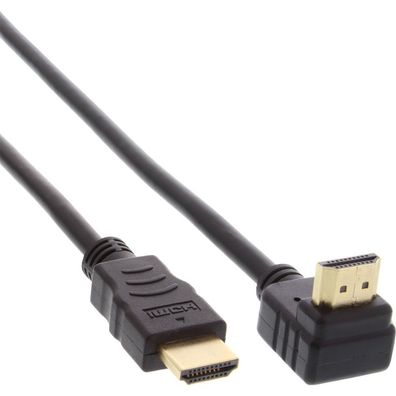 InLine® 17033V HDMI Kabel, gewinkelt, HDMI-High Speed mit Ethernet, Stecker