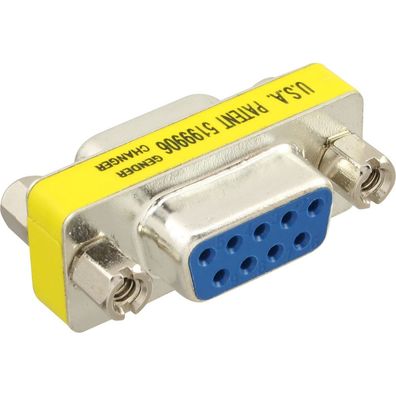 InLine® 32224 Mini-Gender-Changer, 9pol Buchse / Buchse