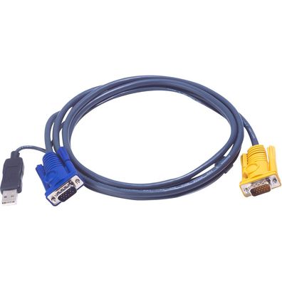 Aten 2L-5203UP 2L-5203UP KVM Kabelsatz, VGA, PS/2 zu USB, Länge 3m