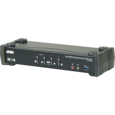 Aten CS1924M CS1924M KVMP-Switch 4-fach, DisplayPort mit MST, USB 3.0, 4K