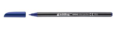 Edding 41200003 1200 Fasermaler colourpen - 1 mm, blau