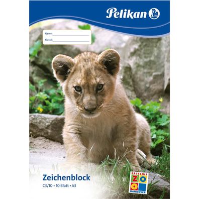 Pelikan Zeichenblock C 3/10, DIN A3, 100 g/qm, 10 Blatt