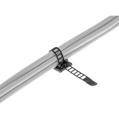 InLine® 59969F Kabelbinder Bündelklemme 94mm, schwarz, 10 Stück