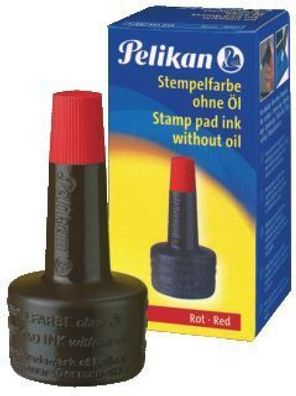 Pelikan® 351221 Stempelfarbe 4K - ohne Öl, 28 ml, rot