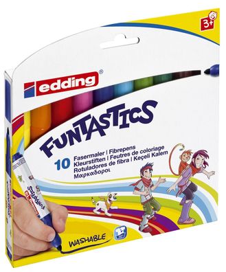 Edding 14-10 Fasermaler e-14 Funtastics 10er Set, ca. 3 mm