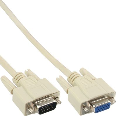 InLine® 17733 VGA Verlängerung, 15pol HD Stecker / Buchse, 3m