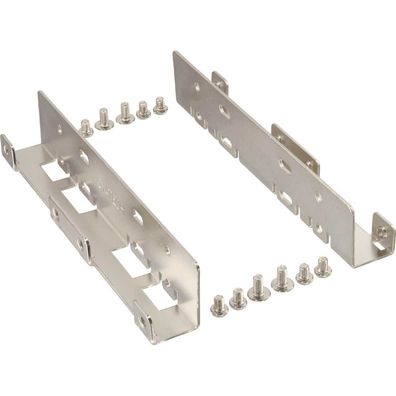 InLine® 39950C HDD/SSD Einbauschienen, 2x 6,35cm (2,5") zu 8,89cm (3,5"), nur