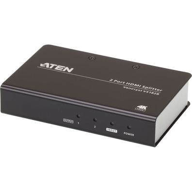 Aten VS182B VS182B Video-Splitter HDMI 2-fach Verteiler True 4K bei 60 Hz