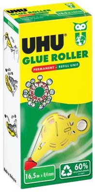 UHU® 35425 Kleberoller-Nachfüllkassette permanent 165 m x 84 mm