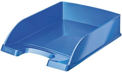 Leitz 5226-30-36 5226 Briefkorb Plus WOW - A4, Polystyrol, blau metallic