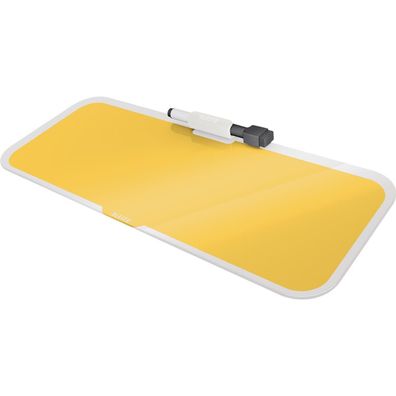 LEITZ 5269-00-19 LEITZ Glas-Memoboard Cosy für den Schreibtisch, gelb
