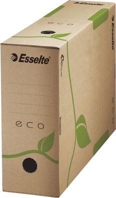 Esselte 623917 Archiv Box ECO, 100 mm, Karton, naturbraun