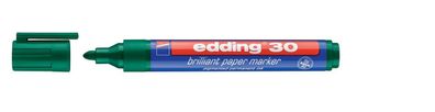 Edding 30-004 30 Brilliant paper marker - nachfüllbar, 1,5 - 3 mm, grün