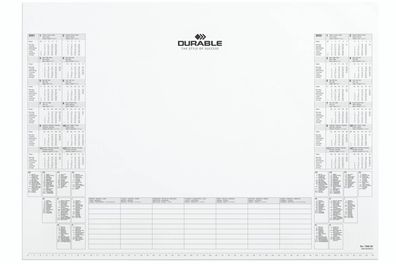 Durable 7292 02 Kalenderblock - 25 Blatt für Schreibunterlage 7291