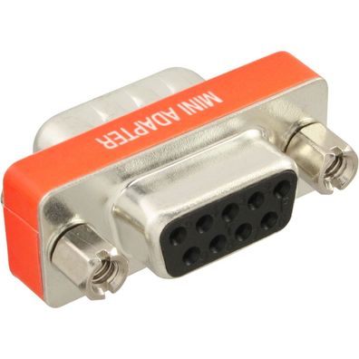 InLine® 31437 Nullmodemadapter, 9pol Stecker / Buchse, bulk