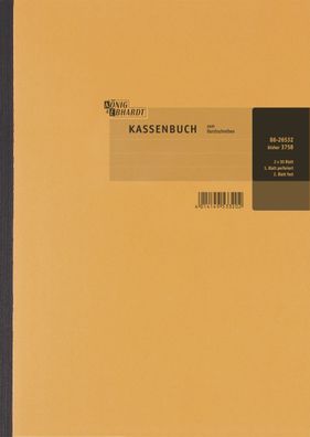 König & Ebhardt 86-26532 Kassen-Durchschreibebuch - Bruttoverbuchung, 2 x 50 Blatt