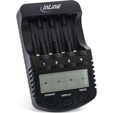 InLine® Premium Schnell-Ladegerät, NiCd+NiMH AA und AAA, bis 1000mA